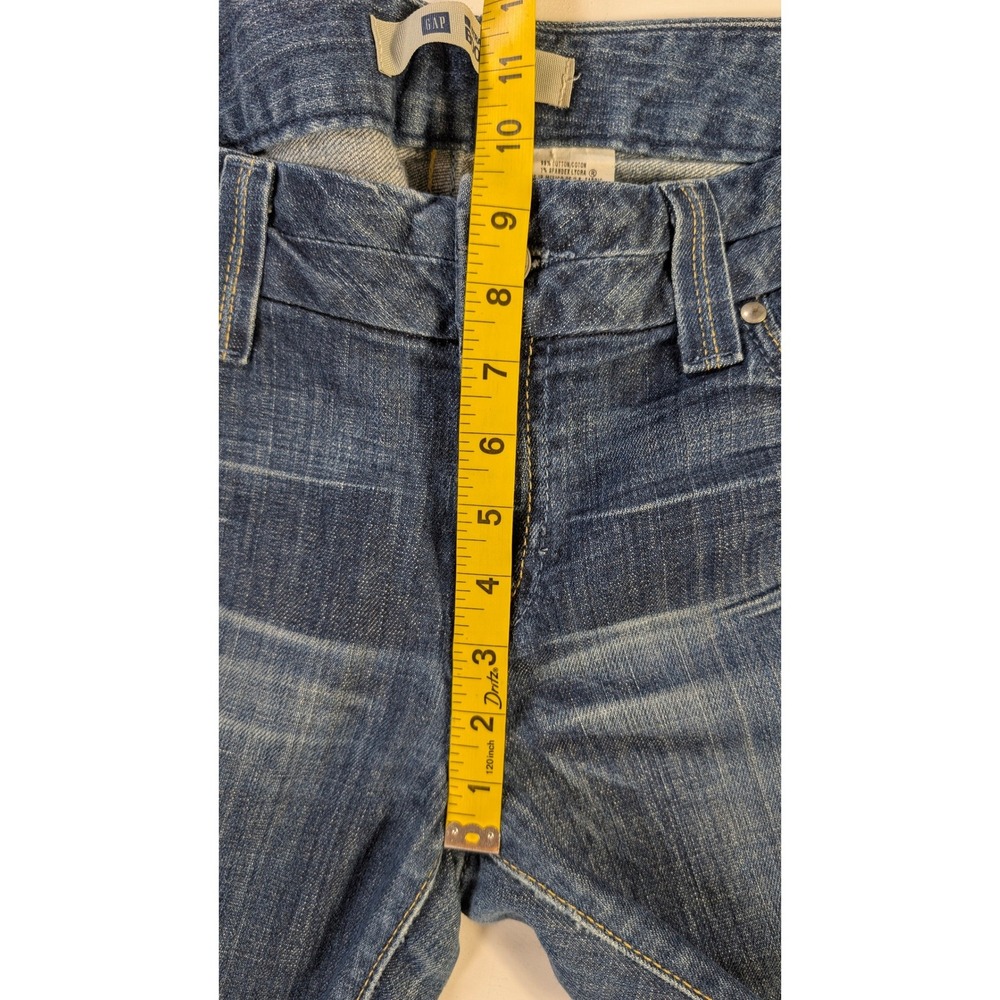Gap Straight Boot Cut Jeans Womens 10 Ankle Medium Wash Blue Denim 328808-00-1 - Picture 6 of 11
